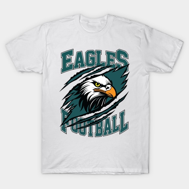 Philadelphia Eagles Football T-Shirt by Cemploex_Art